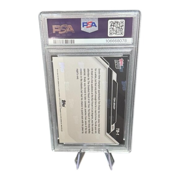 2024 Topps Now #TB1 Tom Brady PSA 10 Goat HOF - Picture 2 of 2